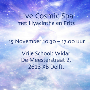 Live Cosmic Spa - 15 November te Delft